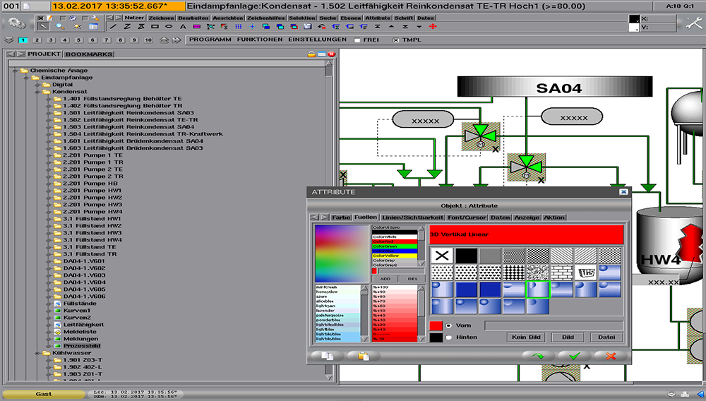 - Vistwo 软件平台采用图库方式，快速设计工控界面和工控流程 -
